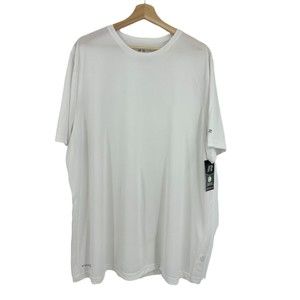 Active T-Shirt Men's 2XL Solid White RUSSELL Core Hybrid Jersey Tee